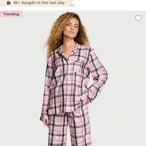 Victoria's Secret Pink Plaid Pajama Set